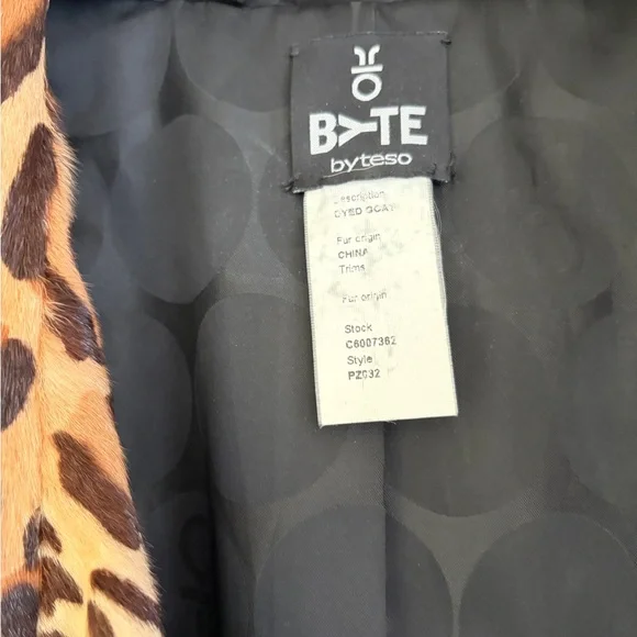 BYTE by TESO leopard coat jacket blazer - Picture 6 of 6